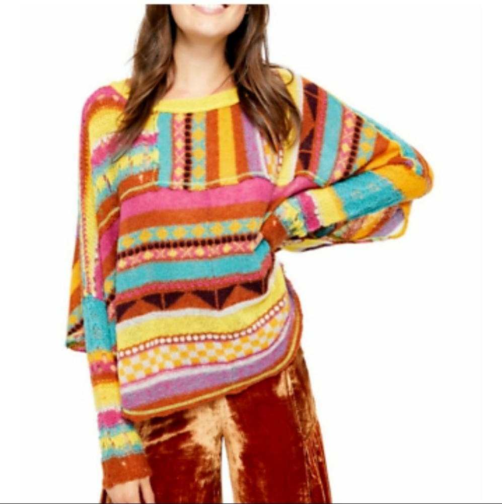 December Skies Poncho Sweater Free People S.S